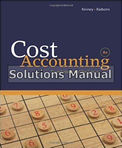 Cost accounting kinney 8th edition solutions manual. - Cb 400 super four vtec spec ii in 2003 2006 repair manual.