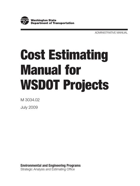 Cost estimating manual for wsdot projects. - Introduction to chemical engineering thermodynamics 7th edition solutions manual.