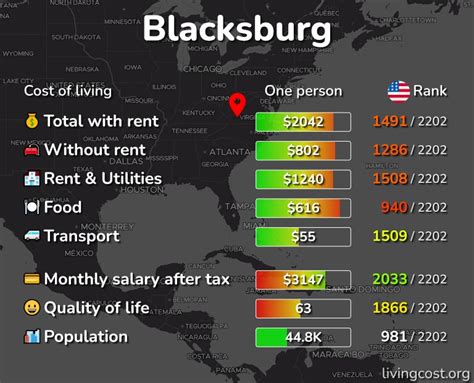 Cost of Living in Blacksburg, Virginia. Updated Feb 2024