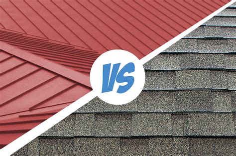 Cost of metal roofs vs shingles. Less durable. Shingles, mostly 3-tabbed, have a higher probability of getting damaged compared to metal roofs. Asphalt shingles do not hold up well under intense weather conditions like snow, hail, or winds. If not correctly adhered to the roof, there's a good chance they'll rip off, curl, or tear. Absorbs heat. 