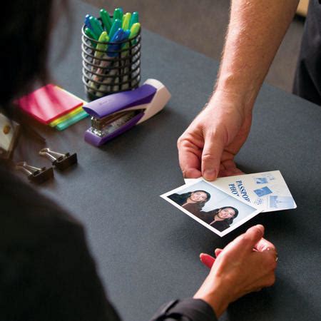 Cost of passport photos at ups. At Post Office locations around the US, you may apply for a first-time passport. The cost of a passport photo at USPS is $15. However, you can quickly get it for less than $0.35, if you print it as a 4×6 inch size photo in Walgreens, Costco, Rite Aid, or Walmart. Check out how to save time and money. 