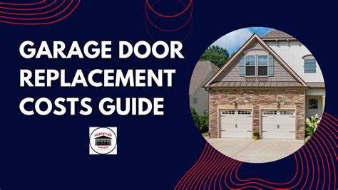 Cost of replacing garage door. Your garage door is an integral part of your home. Not only is it highly visible from outside, but it’s also the entrance you probably use most. For this reason, replacing it is on... 