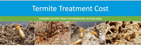 Cost of termite treatment. Average cost is $0.25 to $0.75 per square foot. Large commercial projects may be as low as $0.15. Small homes range $0.50 to $1 per square foot. Final price ... 