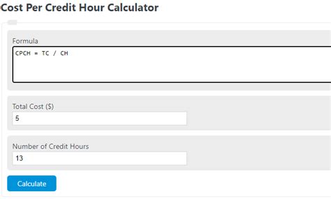 Cost per credit hour calculator. Course-related educational enhancement, equipment access, lab and/or field trip fees ; Optional fees (housing, meal plans, parking, etc.) General deposit of $100 for new, transfer, or re-admitted students; International student admin fee of $200–$500 per semester charged to third-party sponsored students 