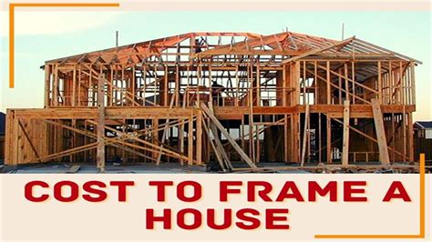 Cost to frame a house. Called the skeleton of a house, the frame can cost between $7 and $16 per square foot. For a plot of land 1,600 to 3,000 square feet in size, the cost will be between $11,200 and $48,000. Including the roof, floors, and walls, the cost to frame a house can vary depending on the complexity, materials, local labor rates, number of floors, and ... 