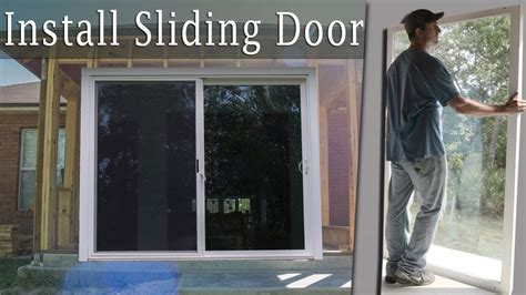 Cost to install sliding glass door. 
