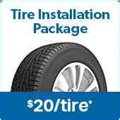 Tire installation package includes road hazard protection, roadsid