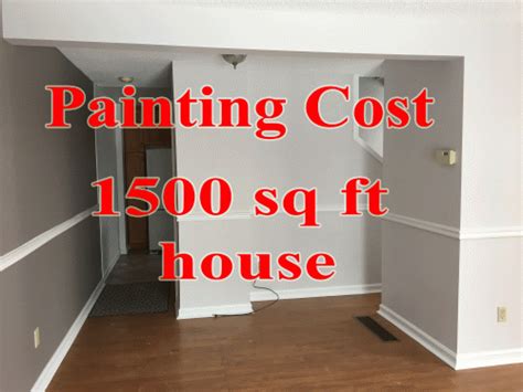 Cost to paint 1500 sq ft house interior. The average cost to paint the interior part of a house. The estimated expense of painting a building's interior is between £1.50 and £2.50 per square foot. If you do the doors, walls, and doors, the cost per square foot will be between £2.5 and £3.5. If there is damage to the walls that have to be fixed before construction can start, … 