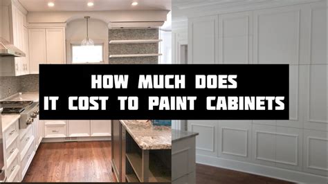 Cost to paint cabinets. Fully installed, cabinets cost between $110 and $1,230 per linear foot. In reality, you may pay by the cabinet, with additional prices for molding, lazy Susans, built-in spice racks, trash pulls ... 