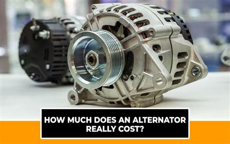 Mar 21, 2024 · The cost for the alternator could be between $300 and $650, while the labor may add another $150 to $225. If other parts need to be replaced at the same time, such as the serpentine belt, you could spend more. If you can replace the alternator on your own, you will save the money on labor costs.. 