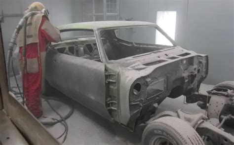 Sandblasting is a quick and effective way to get rid of