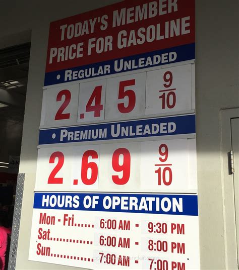 Costco Gas Price Today Cypress