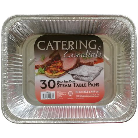 Feb 6, 2019 · Aluminum Pans 9x13 Disposable Foil Pans (30 Pack) - Heavy Duty Half Size Steam Table Deep Pans - Tin Foil Disposable Aluminum Trays Great for Baking, Cooking, Heating, Preparing Food 100% BPA Free 4.7 out of 5 stars 292 . 