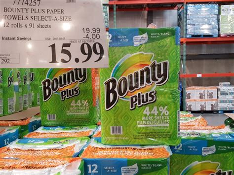 Costco bounty paper towels. The warehouse retailer has several options, including the Bounty Advanced 2-Ply Paper Towels, which come in a 12-pack for $29.99 at your local Costco. … 
