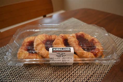 Costco cherry danish. They retail for $9.99 (talk about a steal) and come in three flavors; almond cream, cream cheese, and cherry. Honestly, all of these flavors look delicious, but as an almond lover myself, I’m ... 