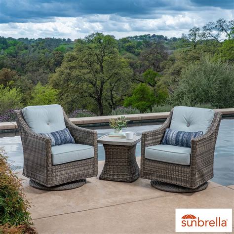 Costco conversation patio sets. We offer a variety of patio conversation sets that work beautifully in smaller spaces. You’ll find 3- to 5-piece chat sets that feature comfy club chairs with deep seating, coffee tables with tiled or porcelain tops, rocking and reclining lounge chairs, and more. For added comfort and freedom of movement, try one of our swivel seat ... 