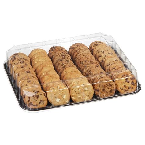 Costco cookie trays. The $9.99 price tag on this year's 30-cookie assortment breaks down to about 33 cents per cookie, while the $13.99 price tag on last year's 44-cookie assortment breaks down to about 32 cents per ... 