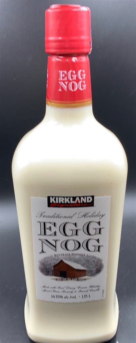 Costco egg nog. That alcohol has calories in it! Each gram of alcohol has 7 calories. Compare that to 4 calories per gram of carb, or 9 calories per gram of fat. That means a spirt has about 97 calories per shot, a glass of wine has about 123 calories per glass and a beer has about 154 calories per glass! Note: Nutrition data is only an estimate! 