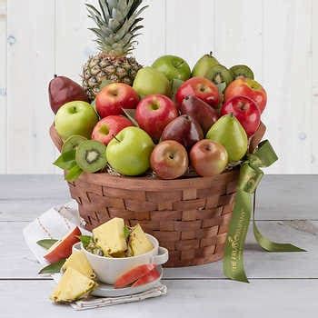 Costco offers a great selection of fruit & nut gift baskets 