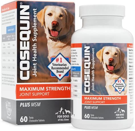 Cosequin Senior Joint Health Supplement for Senior Dogs - With Glucosamine, Chondroitin, Omega-3 for Skin and Coat Health and Beta Glucans for Immune Support, 60 Soft Chews $25.99 $ 25 . 99 ($0.43/Count). 