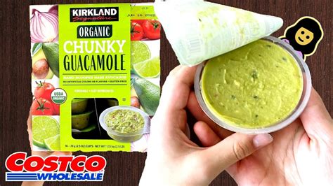 Costco guacamole. We recently bought a bag of the Costco Kirkland Signature Corn Chip Dippers for New Year’s Eve and needed a dip to go with them so I picked up this Good Foods Traditional Chunky Guacamole. I paid $13.99 Canadian and the box comes with three 10-ounce containers of guacamole. Each guacamole is sealed with a plastic wrapper top … 