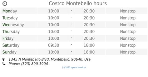 Costco in Montebello, CA, Store Hours - Localmint