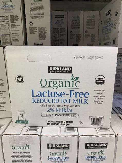 Costco lactose free milk. Costco A2 Milk, Organic A2 Protein Whole Milk 3/64 Ounce. Costco sells this Kirkland Signature Organic A2 Whole Milk for $12.39. Scroll down for photos. So we originally purchased this milk because Costco was sold out of the other Kirkland Signature Organic Whole Milk. Our 3 year old drinks milk everyday & this was the only organic whole milk ... 