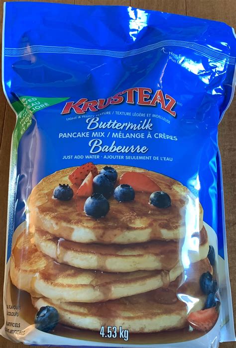 Costco pancake mix. 7. Stonewall Kitchen Farmhouse Pancake & Waffle Mix. Best for serving guests. Don’t let the thinner-than-usual batter scare you. Its runniness allows the pancake to spread out the second it hits ... 