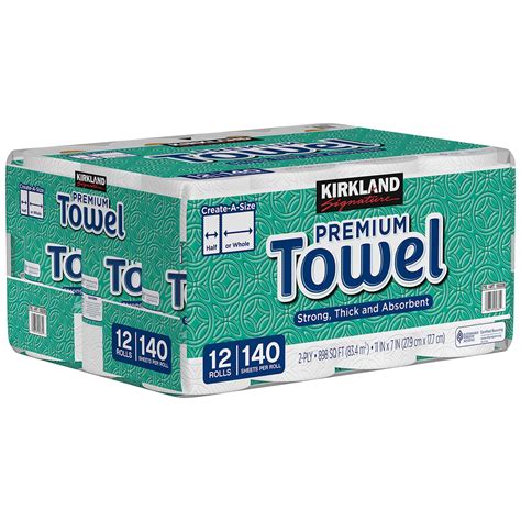 Costco paper towels. Kirkland Signature Bath Tissue, 2-Ply, 380 Sheets, 30 Rolls 2-Ply, 4.5" x 4" Sheet Size 380 Sheets Per Roll 30 Rolls 1425 Total sq ft. 