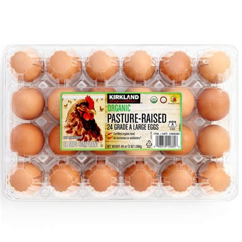 Costco pasture raised eggs. 2 Dozen Organic Free Range A Eggs = $7.99. 5 Dozen Grade AA Cage Free Eggs = $11.99. Buying larger quantities of eggs will not save you much money as the 2 and 5 … 