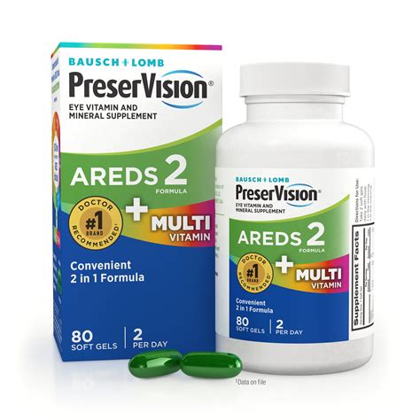Bausch + Lomb PreserVision Areds 2 + CoQ10 2-in-1 Formula 100 SofEXP3.25#7214. $17.00. Free shipping. Only 1 left! PreserVision AREDS 2 Formula, 210 Soft Gels - Free Shipping! - Best Price! $44.88. Free shipping. or Best Offer. . 