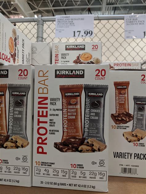 Costco protein bars. Tobacco products cannot be returned to Costco Business Delivery or any Costco warehouse. This is an exception to Costco's return policy. Meal Replacement Protein Bars. Naturally flavored. Variety Pack: 4- Super Cookie Crunch (32g protein), 4- Crispy Apple Pie (30g protein), 4- Vanilla Caramel Churro (30g protein) 3.52 oz (100g) bar. 12 ct. 