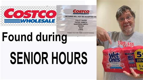 The senior hours have been held on Tuesday and Thursday mornings since last July. "As of April 18, 2022, Costco will no longer be offering special shopping hours for members ages 60 or older .... 