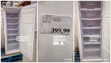 Hamilton Beach HBFRF6892-WHITE HBFRF6892 Upright Convertible Fridge/Freezer-Reversible Door-Removable Glass Shelves-Adjustable Controls-6.8 cu ft, White. 15. Save 5%. $41398. Typical: $434.81. Lowest price in 30 days. FREE delivery. Temporarily out of stock. Overall Pick.. 