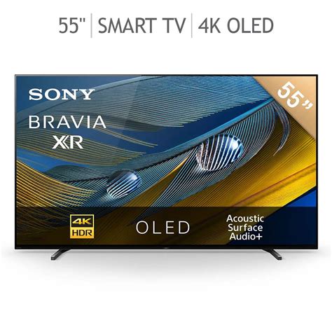Compare Product. $3,399.99. Sony Bravia 55 Inch A80L XR OLED 4K Google TV XR55A80L. ★★★★★. ★★★★★. Compare Product. $1,129.99. LG 55 Inch 4K Smart UHD TV With Al Sound Pro 55UR8050PSB. ★★★★★.