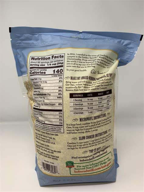 Bob’s Red Mill organic steel cut oats – 24oz – $3.49. That comes to $2.33 per pound, much less than Quaker, and a bit less than Arrowhead Mills. Organic steel cut oats in bulk – 16oz – $1.79. Therefore, $1.79 per pound. That isn’t even a cheap price for bulk steel cut oats, and it’s still a whopping 46% less than buying the Quaker .... 