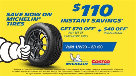 Costco tire discount. 1. Low prices. Costco tires are generally cheaper than buying from other major retailers, including Walmart. Best of all, Costco often offers coupons to reduce tire prices further. 