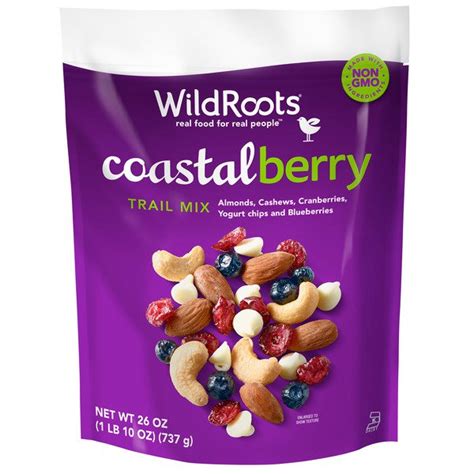 Costco trail mix. Product Details. Three Berry Blend. Fruit mix of raspberries, blueberries, blackberries. 4 lb resealable bag. More Information: Keep frozen. Naturally low in fat and cholesterol. Excellent source of vitamin C. Good source of fiber. 