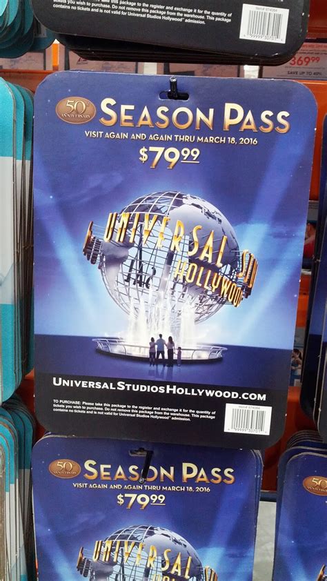 Costco universal studio pass. If the answer is yes to both, you might find yourself interested in the latest deal. Costco's offering a Universal Studios Hollywood 3-visit ticket for $139.99 that's valid for 12 months. The 1-day general admission pass typically starts at $109, so this is essentially half-off. With the passes, you can explore old Hollywood film sets or enter ... 