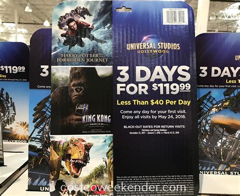The season pass offer includes: 1 Season Pass to Universal Studios Hollywood. Season Pass is valid for 11 months from your registered first visit date. First visit is valid only on your registered date and must occur on or before May 1, 2024. Advance registration of your first visit date is required in advance at www.UniversalStudiosHollywood .... 