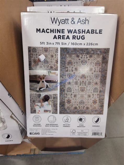 They're machine washable, and they have the non-skid material on the back to keep them from sliding everywhere. The best part is these easy-care washable kitchen rugs are so affordable (mine was about $13), and after two years I finally wore them out, but that may be the longest I've ever owned a rug like this!. 