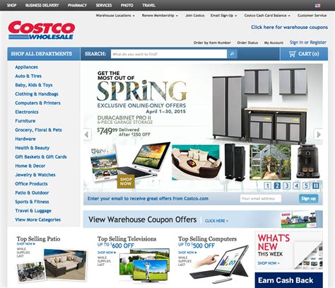 Costco.com homepage. <link rel="stylesheet" href="styles.21c30eeaf1231efe.css"> 