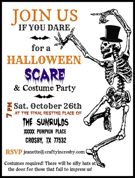 Costume Party Invitation Templates Free