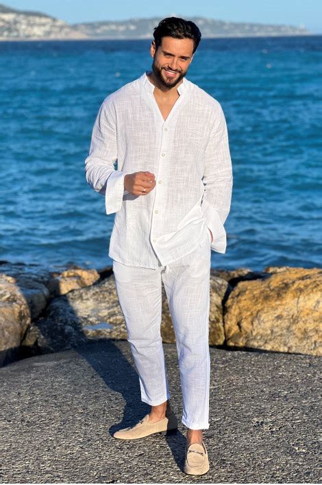 Costume d'été homme en lin
