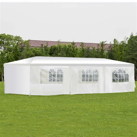 Party Tent 10x30 FT Heavy Duty Wedding Gazebo All Weather Camping Tent with 8 Removable Sidewalls Stury Frame Outdoor Canopy Tent for Party Wedding Camping Event Booth, White. 1.3 out of 5 stars. 4. $129.99 $ 129. 99. FREE delivery Wed, May 8 . Add to cart-Remove. More Buying Choices $128.69 (2 used & new offers). 