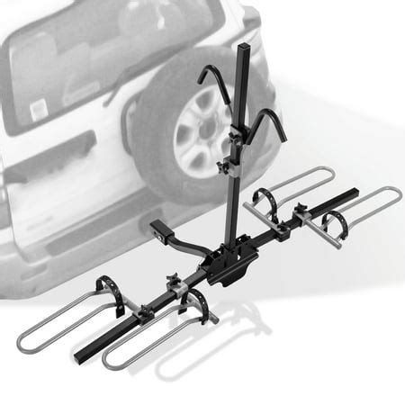 Costway 2-bike hitch mount bike rack plate-forme de style attelage rack ...