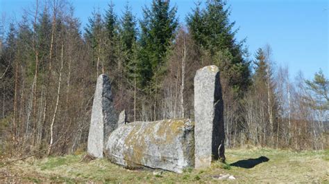 Cothiemuir stone circle.  Still imposing despite most of the east side The Coth...