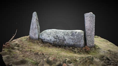 Cothiemuir stone circle.  The visually impressive recumbent setting of th...