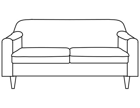 Couch Coloring Page