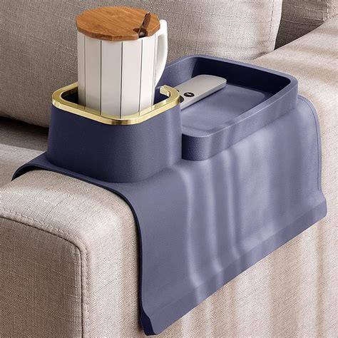 Couch Cup Holder, Silicone Couch Caddy with Tissue Storage Box, …